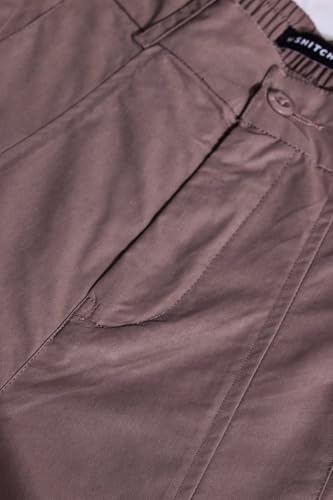 Image of SNITCH Button Closure Cotton Blend Light Weight Machine Wash Full Length Loose Fit Cargo Pants