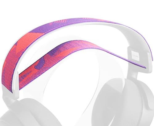 Image of SOULWIT Flexible Fabric Replacement Headband for SteelSeries Arctis 7 /7+ /7X /7P /7P+ /9 /9X /Pro /Prime Gaming Headset, Headphones Replacement Band, Headstrap Head Cushion Pad Repair Part - Purple