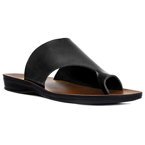 Image of Aerosoft Flat Sandals For Women - Walking Summer Vacation Essentials Ladies Flip Flops - Comfortable Sandals For Women - Casual Outdoor Fashion Dressy Non Slip Footwear