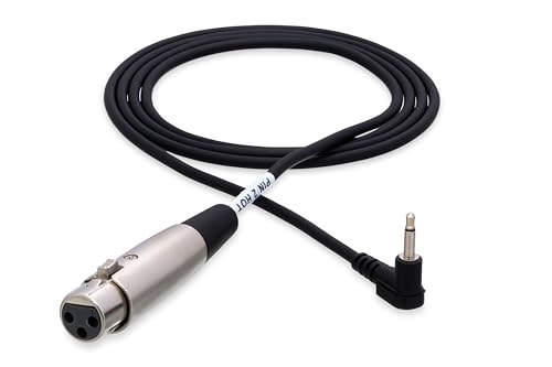 Hosa XVM-305F Camcorder Microphone Cable, XLR3F to Right-angle 3.5 mm TS, 5 Feet