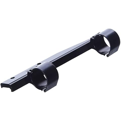 WEAVER Side Mount Base - 1-Inch Long High Bracket and Rings, Gloss Black Cover