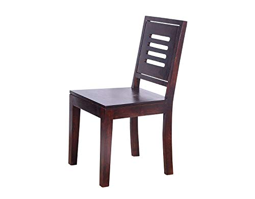 Image of Credenza Sheesham Wood Dining Table 6 Seater Dining Table with Chair || Dining Table Set || Dining Room Set || Six Seater Dining Set | Durable Wooden Dining Table | 6 Seater, Mahogany Finish