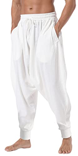 AITFINEISM Männer Haremshose Bequeme Elastische Taille Hosen...