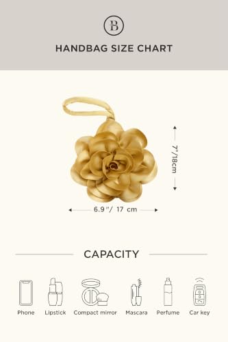Image of BABEYOND Clutch Purses for Women - Evening Bags Flower Satin Handbag Classy Wristlet Purse for Party Daily Wedding