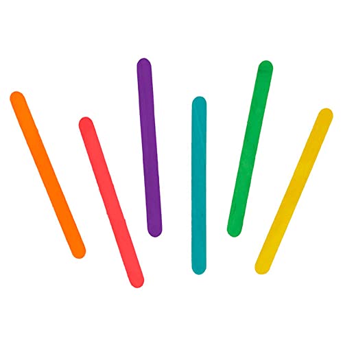 INNSPIRO Palos de polo de madera pequeños mix colores 73x7x2mm. 150u.Para Manualidades DIY, artesanía, bricolaje, decorar y proyectos Manualidades Infantiles