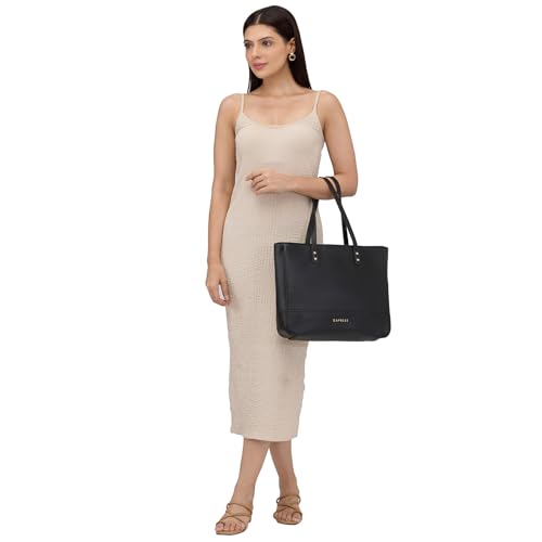Image of Caprese Mcree 16 Inch Laptop Compatible Tote Bag for Women with Multiple Pockets | Stylish Handbag with Specious Compartment & Back Zipper Pocket | Ideal for Work Everyday Outings & Travel
