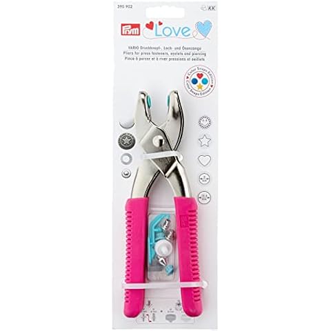 Prym pink Love Vario-Zange mit Loch-/Color Snaps Werkzeug Cover