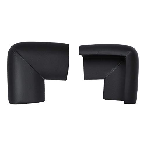 Image of uxcell 2 Pack Foam Furniture Table Desks Edge Cover Pads Protectors Corner Cushions Bumper Guards Black