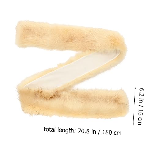 ERINGOGO Women's Scarf Shawl Faux Fur Collar Warm Winter Shawl Oversized Tassel Fashion Accessory4