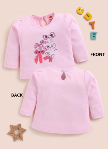 Image of LuvLap Baby Girls 100% Cotton Full Sleeve Girls Top Pack of 4