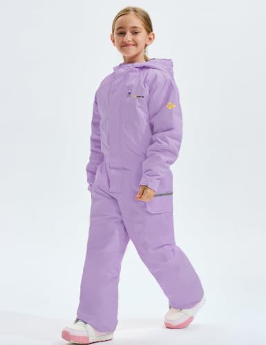 Image of GEMYSE Kids One Pieces Ski Suits Jumpsuits Boys Girls' Winter Outdoor Snowboarding Waterproof Snowsuits