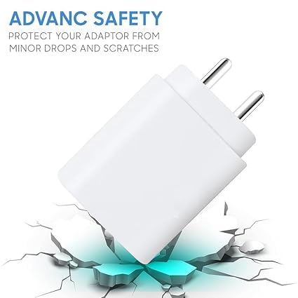 Image of Original 45W Fast Charger for Sam-Sung Galaxy S24 Plus 5G PD Original Like Charging Adapter via Type C Port Super Fast Wall Charge Adaptor for Phone,Android Type C USB Cable (PDC-White)(TOY15)