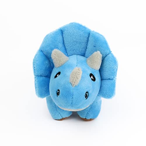 Zappi Co Kinder Kuschelweiches Plüschtier - Perfekte kuschelige Spielgefährten für Kinder Geburtstage und besondere Anlässe(12-15cm) (Triceratops)