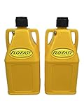 FLO-FAST Pro DUAL 7.5-Gallon Container SAVINGS BUNDLE - Portable, Durable, Made in USA – Marine, ATV, Automotive, Agriculture (Yellow)