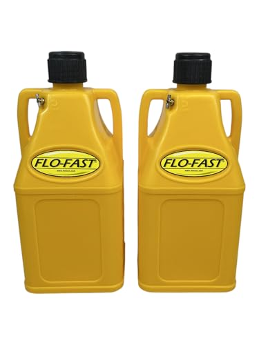FLO-FAST Pro DUAL 7.5-Gallon Container SAVINGS BUNDLE - Portable, Durable, Made in USA – Marine, ATV, Automotive, Agriculture (Yellow)