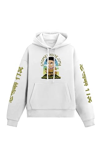 Image of Anime Inspired Design Unisex Pullover Hoodie, Black, Graphic Print Front and Back