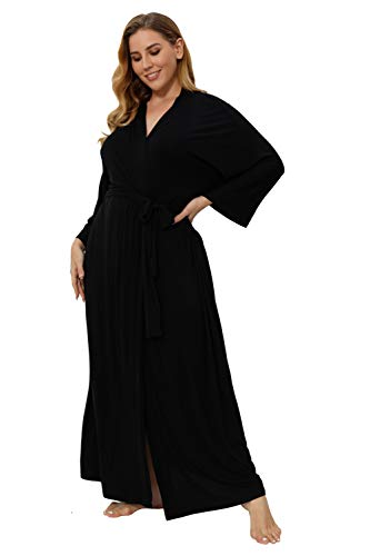 Super Shopping-zone Women's Plus Size Long Robes Kimonos Plus Size Maternity Robes Delivery Robes Sleepwear3