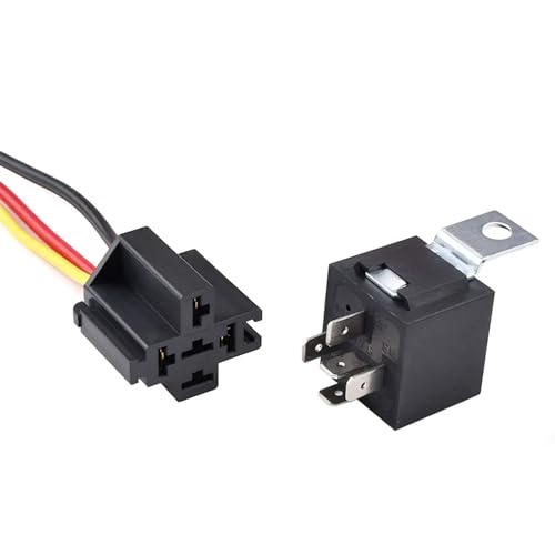 Relé automotriz de 24V 40A con conector de 4 pines e interruptor automático impermeable 2