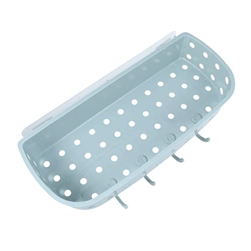 Cabilock For Shelves Plastic 3Pcs Wall-Mounted Shelf Kitchen Toilet Hooks Plastic Storage Organizer With Rack Blue Bathroom Storage #TOP5