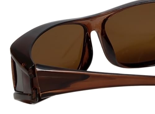 Calabria PC70077POL-1 Polarized Fitover Sunglasses Wear Over Prescription Eyeglasses Men Women Wrap Around UV Protection4