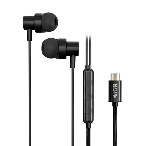 Image of Magnetic Wired Type C Headphones with HD Mic,Comfortable Fit,13mm Bass Driver, Tangle-Free Braided Cable,in-Line Controls,Premium Metal C Pin Earphones for Samsung,OnePlus,Realme,Xiaomi