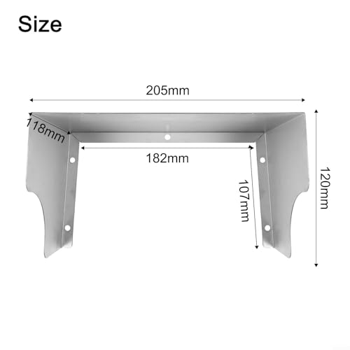 Stainless Steel Outdoor Socket Cover 205mm