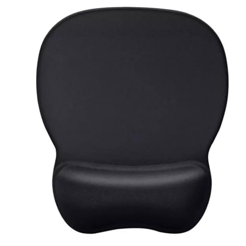 EOUSTRA Alfombrilla de Ratón Ergonómica con Reposamuñecas – Mousepad 4 mm con Memory Foam, Base Antideslizante de Goma – Duradero, Ideal para PC, Portátil, Oficina y Hogar (Pack 1)