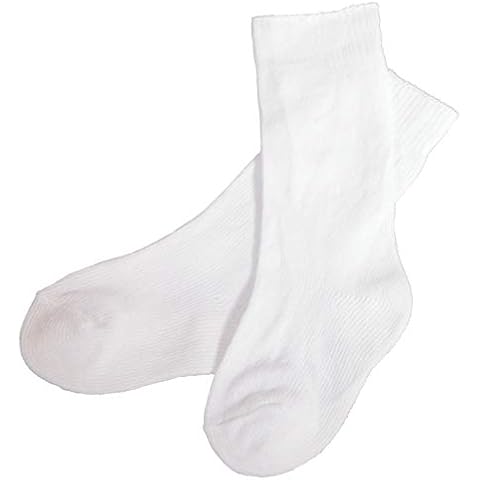 White Knee Length Christening Socks for Newborns Cover