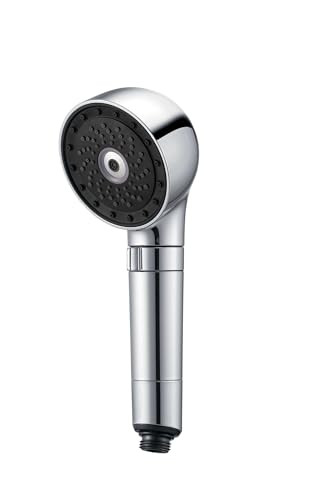 MYTREX HiHo Fine Bubble+e Soffione Doccia SPA con Microcorrente - Nanobulle per Idratazione, Pulizia Profonda e Purificazione Acqua - Ideale per Pelle Sensibile - Modello MTHFE23SL