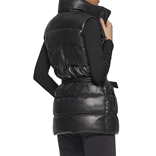 Levi's Women's Plus Size Vegan Leather Puffer Vest4