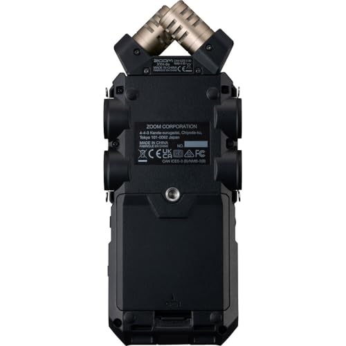 Image of Zoom H6essential 6-Track 32-Bit Float Portable Audio Recorder Bundled APH-6e H6essential Accessory Pack + 64GB Micro-SD Card + AA Batteries + Cleaning Cloth (5 Items)