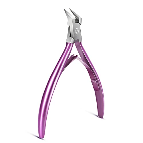 FERYES Toenail Clipper Straight Blade for Ingrown and Thick Nails - Stainless Steel and Sharp Pointed Tip Ingrown Nail Clipper – Wide Jaw Toe Nail Cutter Ingrown Tool