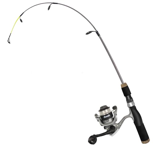 Aventik Ultralight Ice Fishing Rod Reel Combo 26//28/30/32 inch Medium Light Fast Action Multi-Species Spinning Ice Fishing Combos Tackle for Walleye Perch Panfish and Trout (Hollow Rod&Reel, 26'')