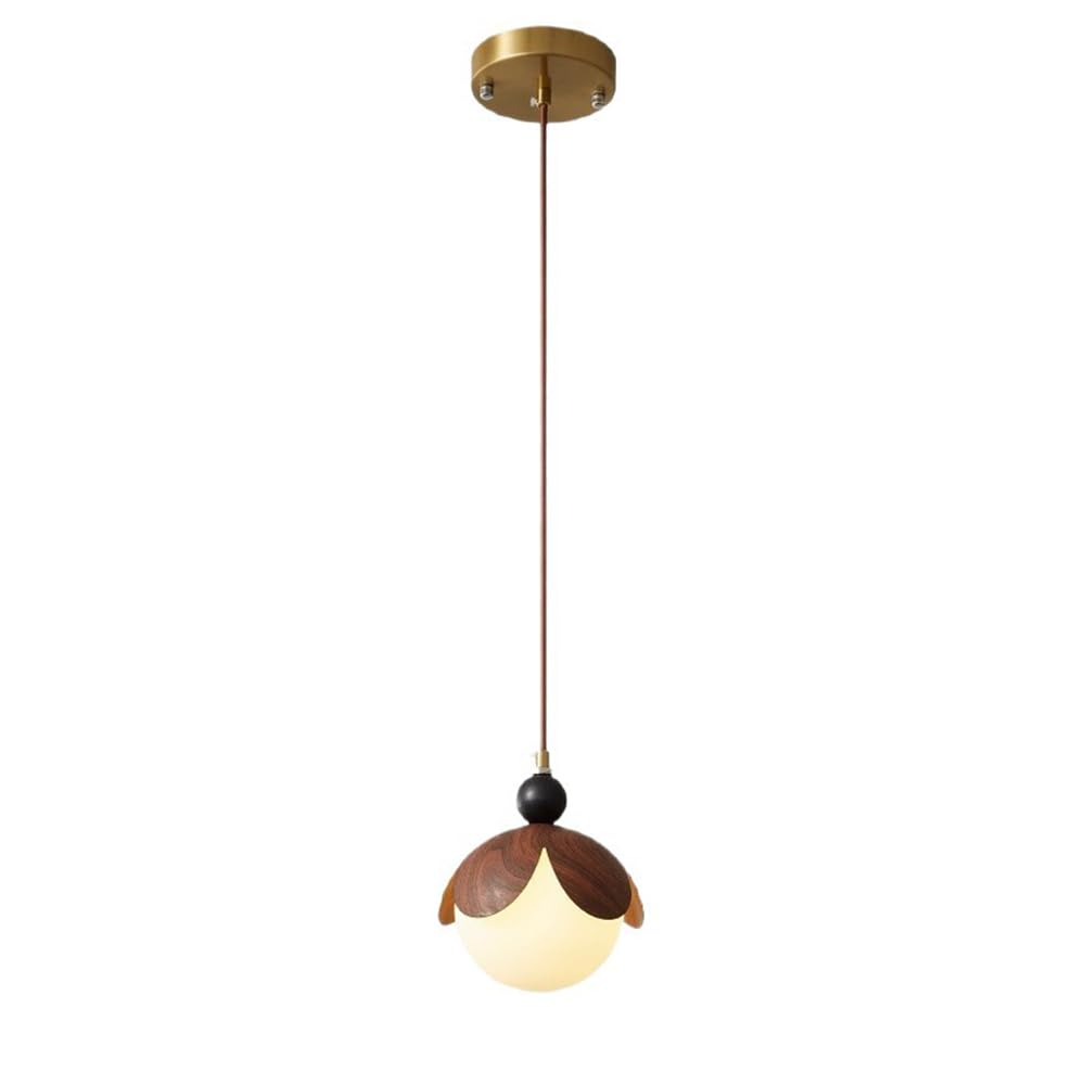 RSZCSMO Medieval LED Bedroom Bedside Chandelier 7.1 Inch Retro Living Room Dining Room Wrought Iron Acrylic Chandelier is Suitable for Bar Cafe Hotel,Lighting Fixture