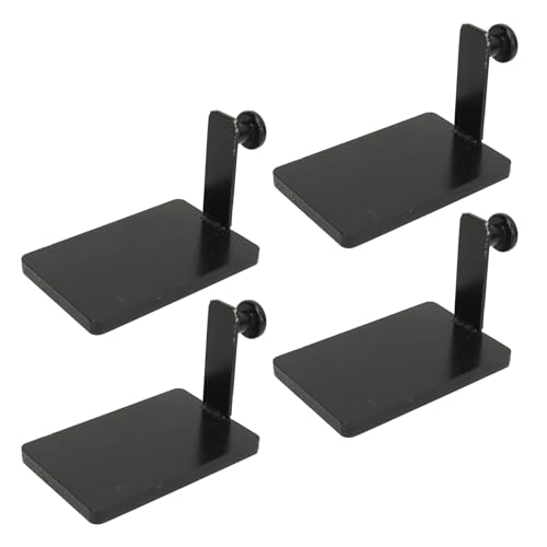 Restokki 4 PCS Christmas Stocking Holders Iron Classic Xmas Stocking Hooks for Fireplace Mantle Christmas Party Decorations