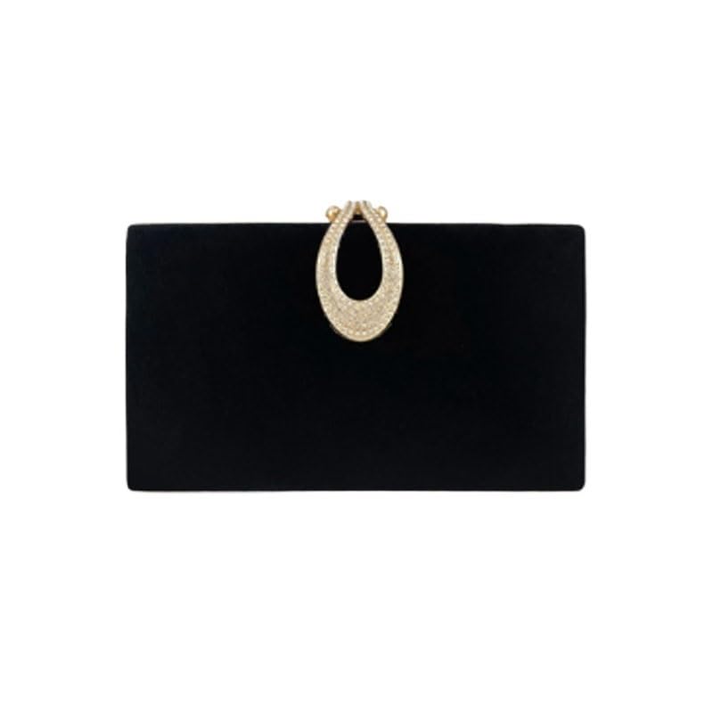 Black Velvet Evening Bag Women‘s Versatile Clutch Purses