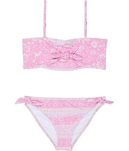 Image of Billabong Girls' Day Dreamer Knot Bandeau Two-Piece Swim Set (Little Big Kids)