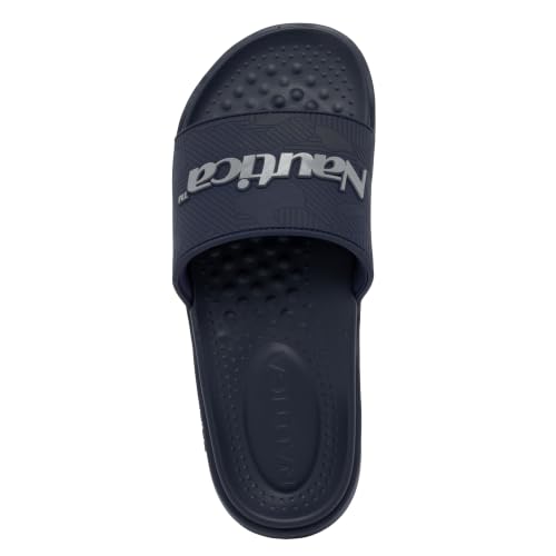 Image of Nautica Men's Athletic Cushioned Casual Slip On Shower Pool Beach Slide Sandals