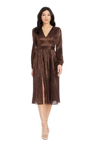 Dress the Population Womens Holly Fit and Flare Midi Dress