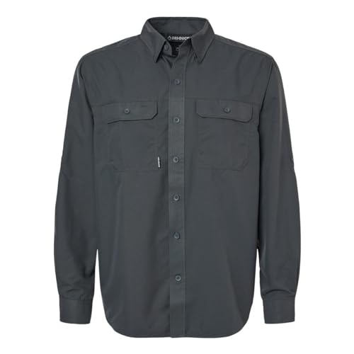 Chemise tissée Crossroad charbon taille S pour homme décontracté