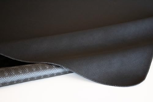 GEMITEX Table Protector Made in Italy Anti-Slip, Shockproof, Double-Sided Black/Black, 140 x 140 cm - Image 2