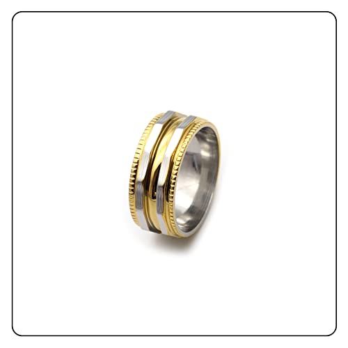 Fashion Stainless Steel Irregular Band Ring3