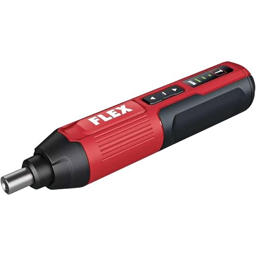 FLEX SD 5-320 4 Akku-USB-Schraubendreher, 4 V Elektroschrauber im Taschenformat mit 3 Drehmomentstufen, LED-Licht und USB-Aufladung