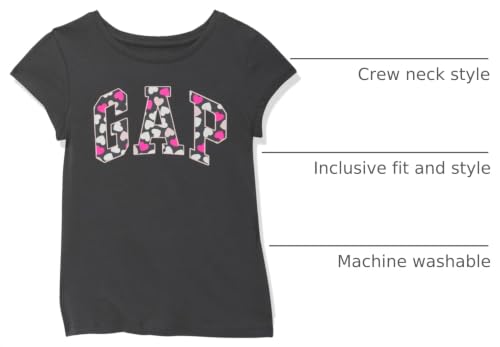 Image of Gap Girls Short Sleeve Logo Tee T-Shirt
