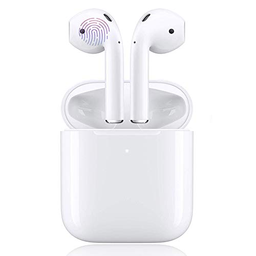 i12 Bluetooth Headphones,Wireless Bluetooth 5.0 Earphones with Noise Reduction,Sport Earplugs IPX7 Waterproof Pop-ups Auto Pairing Fast Charging HD Mic Headsets,for Apple/iPhone/AirPods Pro/Android