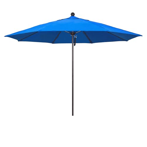 California Umbrella 11Ft Commercial Grade Market Umbrella, Pulley Lift,...