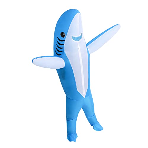 Disfraz inflable de tiburón para cosplay miniatura 4