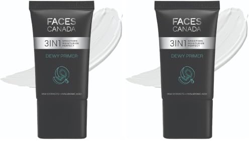 Image of FACES CANADA Dewy Primer, 30g | Blurs Imperfections | Flawless Dewy Base | Lightweight Hydrating Creamy Texture | Smoothens & Moisturizes Skin | Hyaluronic Acid, Vitamin C & E | No Alcohol & Parabens