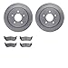 Dynamic Friction Company Rear Brake Rotors with 5000 Advanced Brake Pads 6502-56076