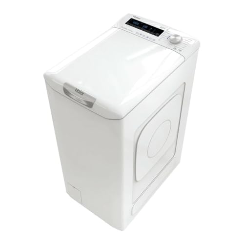 Haier RTXSG48TMCE-37- Lavadora carga superior 8KG, 5 ciclos de Vapor Steam Plus, Motor Inverter, Tratamiento Antibacterias, 1400 RPM, Apertura suave, Detector automático de KG, Clase B